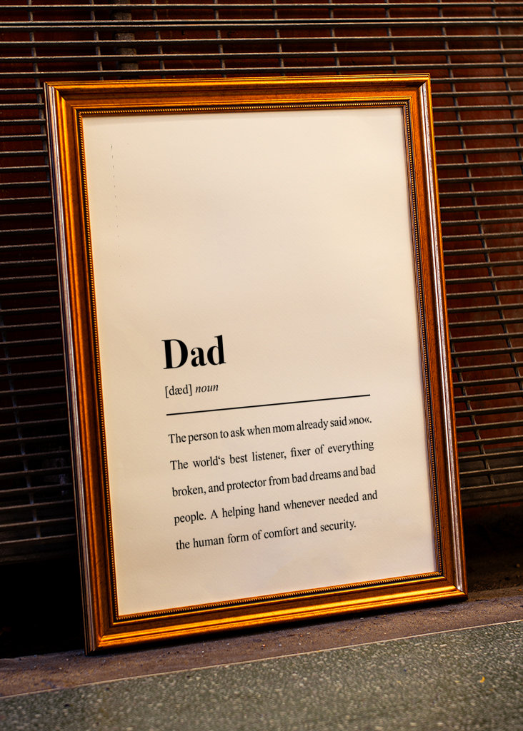 Dad Definition - Quote Print