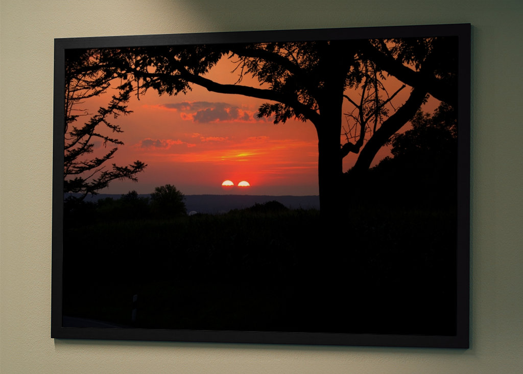 two suns in the sunset