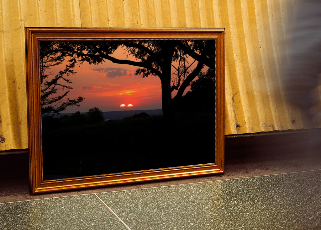 two suns in the sunset