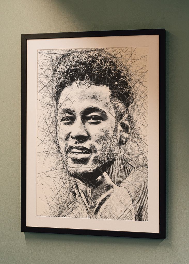 Neymar Pencil Drawing