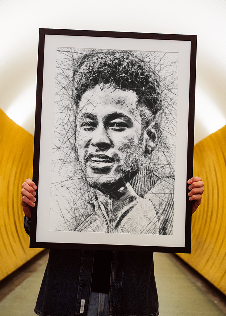 Neymar Pencil Drawing