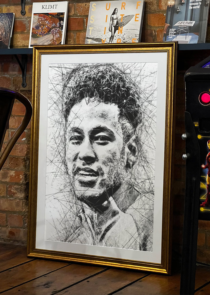 Neymar Pencil Drawing