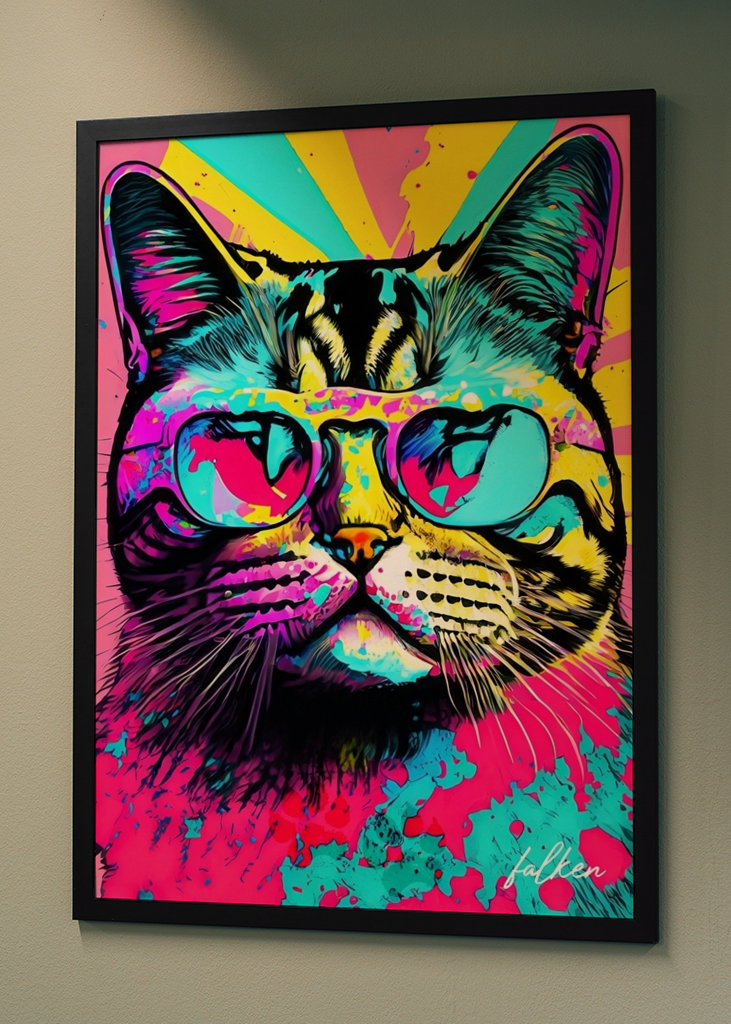 Pop art cat
