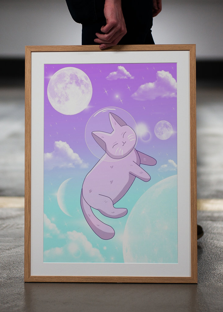 Astronauten-Katzen-Ästhetik