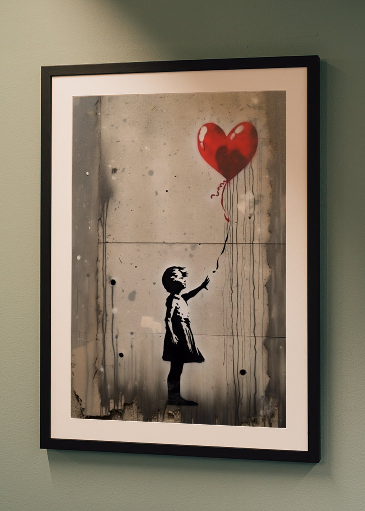 Pige og ballonen x Banksy