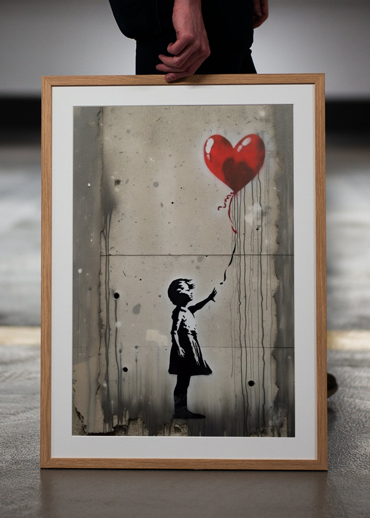 Pige og ballonen x Banksy
