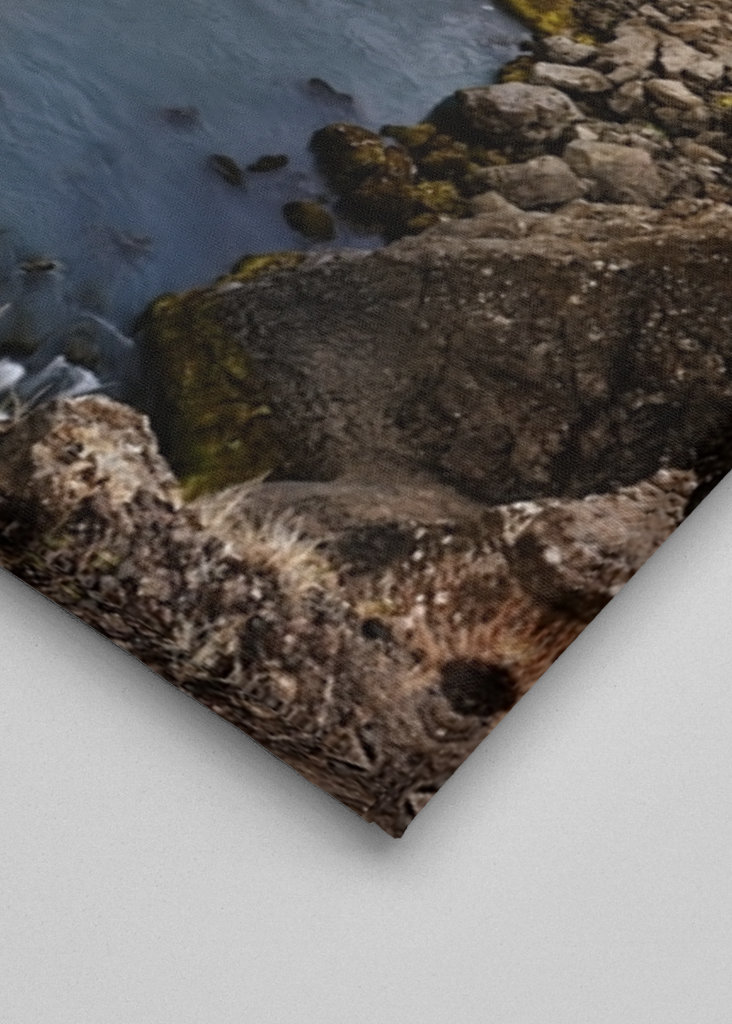 Abendlicht am Wasserfall