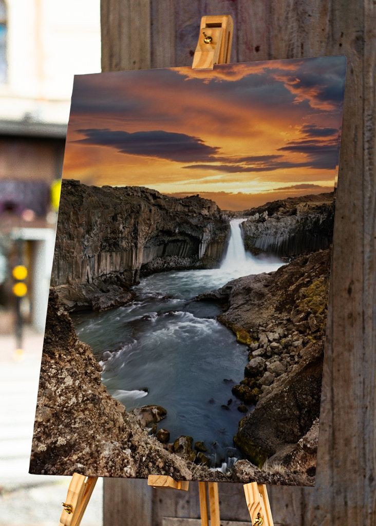 Abendlicht am Wasserfall