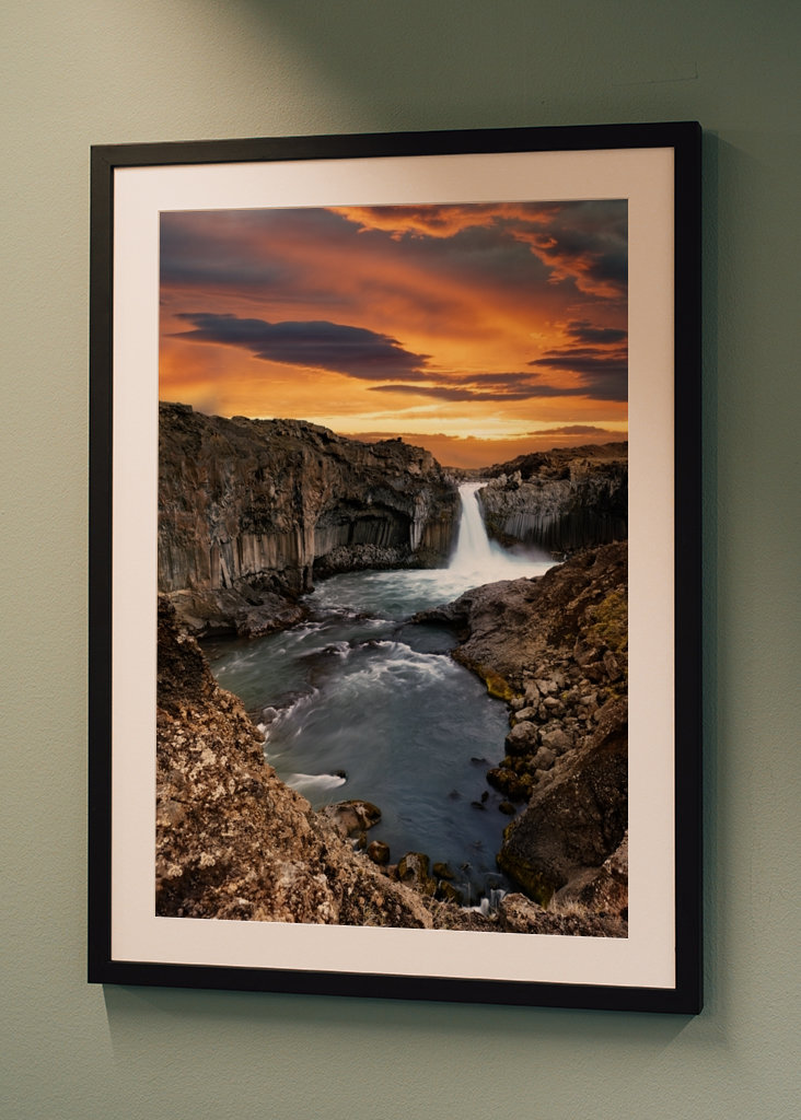 Abendlicht am Wasserfall