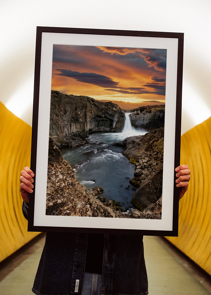 Abendlicht am Wasserfall