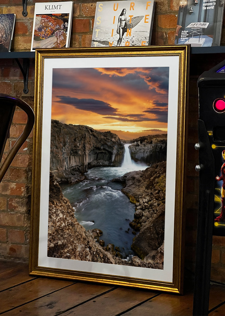 Abendlicht am Wasserfall