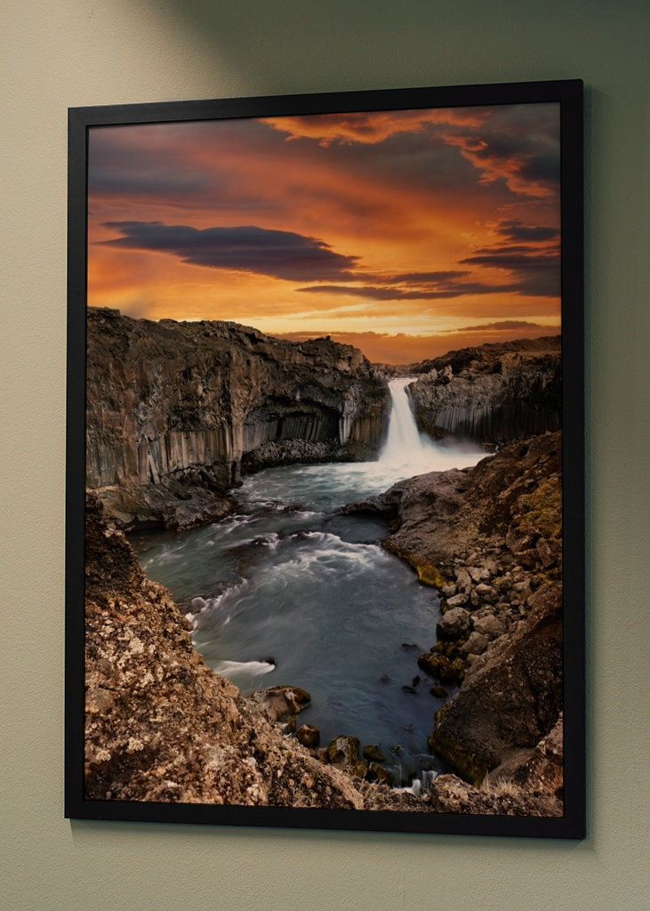 Abendlicht am Wasserfall