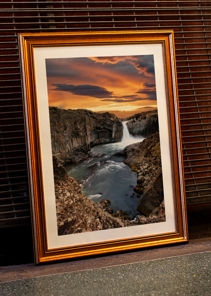 Abendlicht am Wasserfall