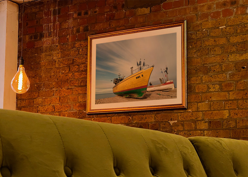 Fischerboote am Ostseestrand