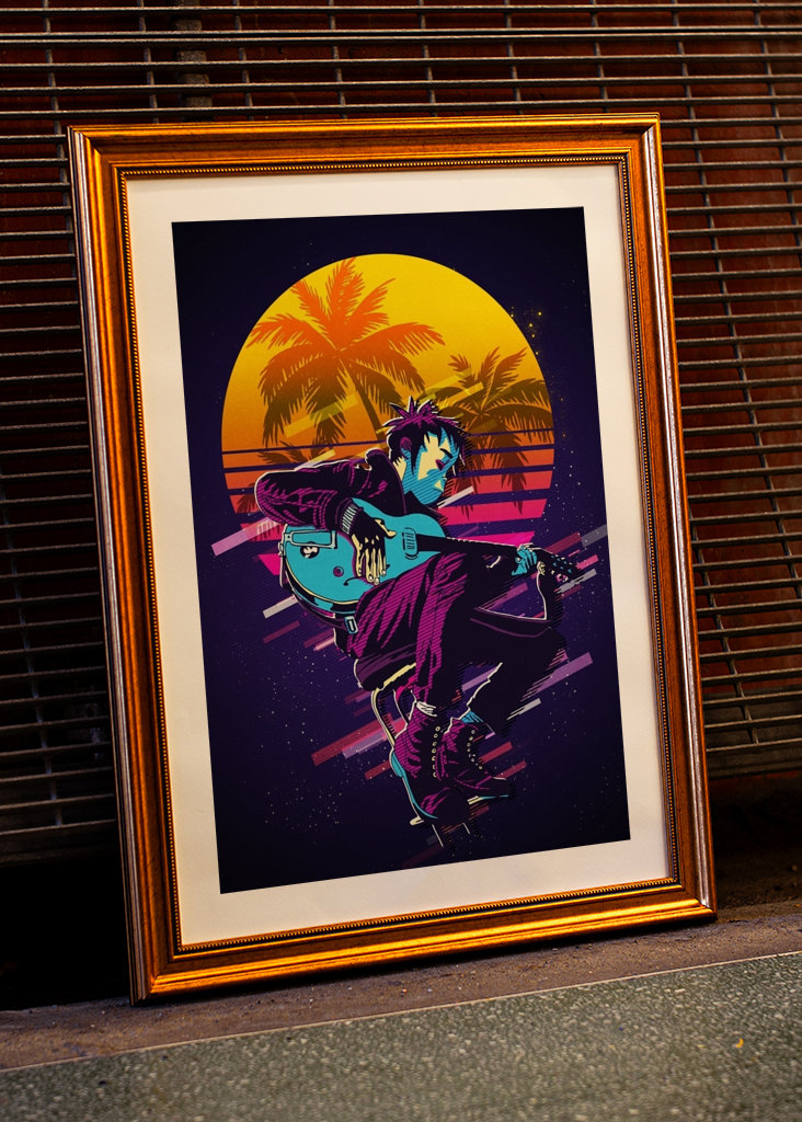 2D stuart pot gorillaz retro