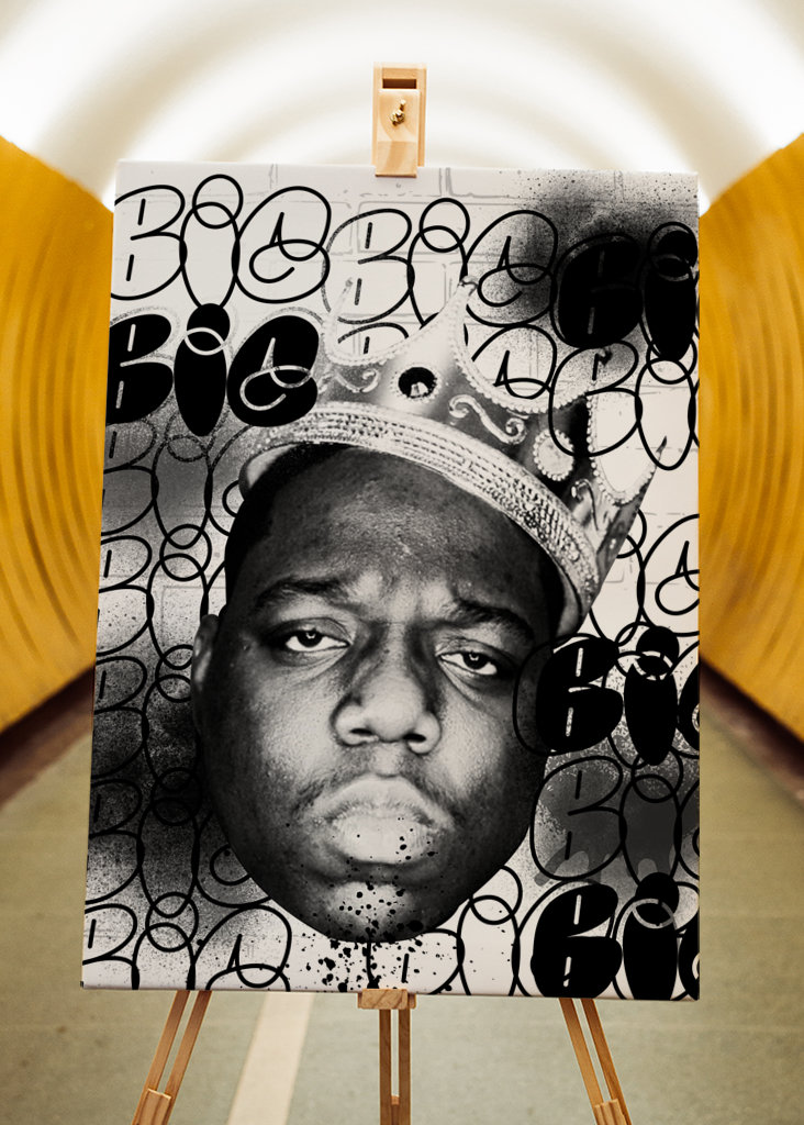 Berüchtigter großer Graffiti-Rapper