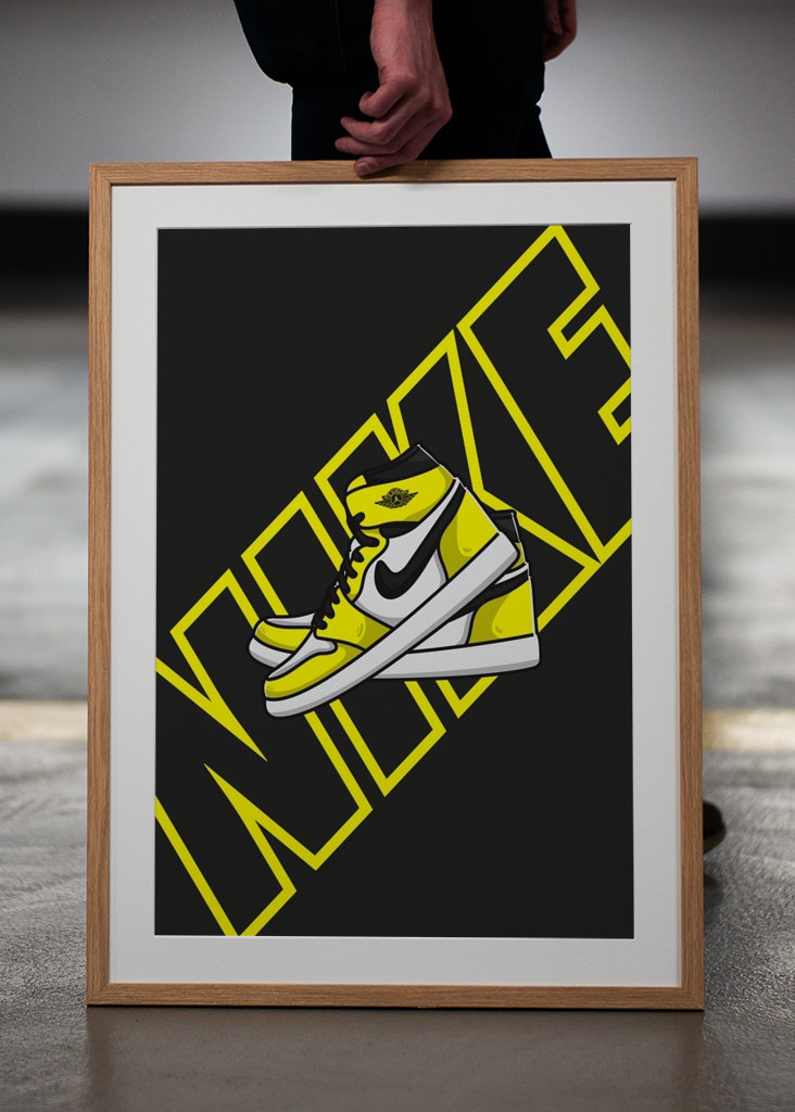 Nike Air Jordan žlutá