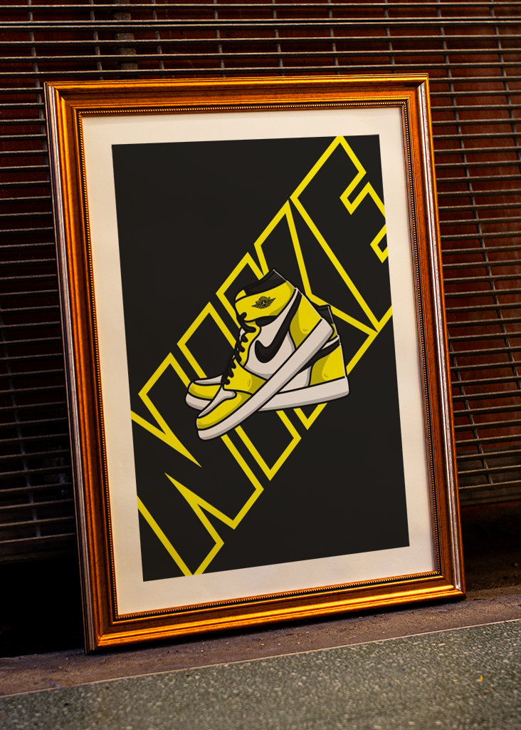 Nike Air Jordan žlutá