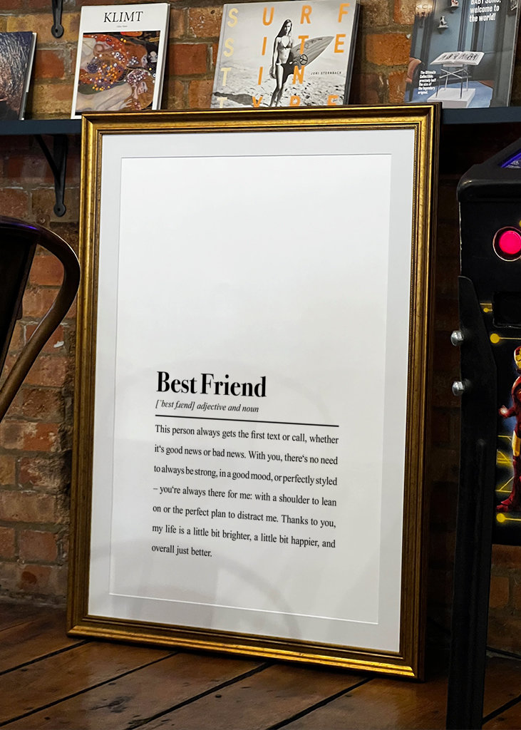 Best Friend Dictionary Print