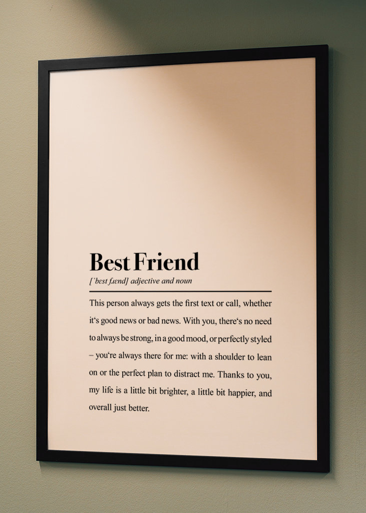 Best Friend Dictionary Print