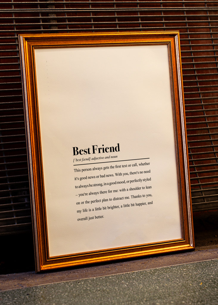 Best Friend Dictionary Print