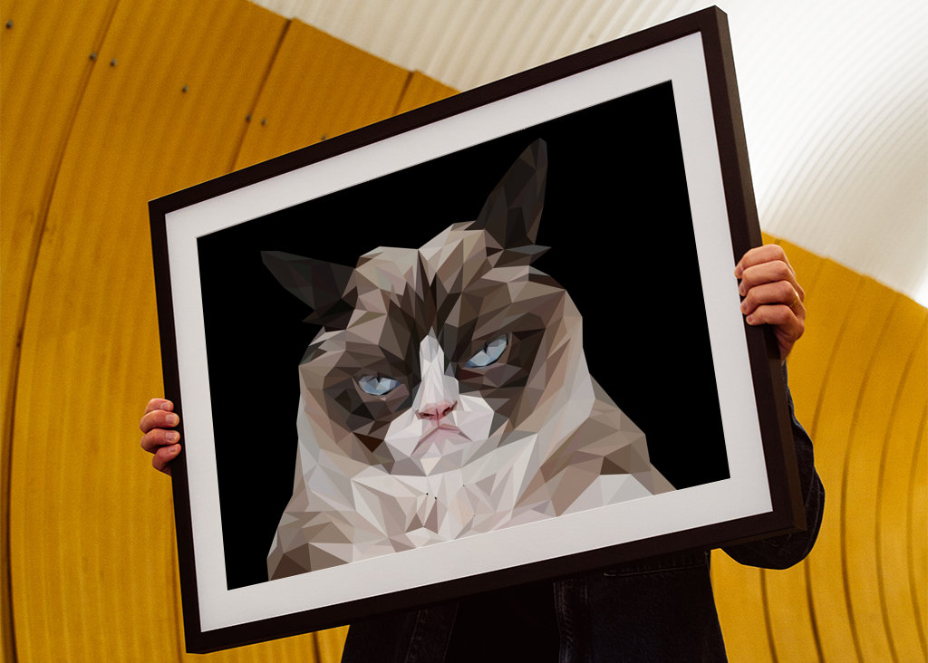 Meme de gato gruñón