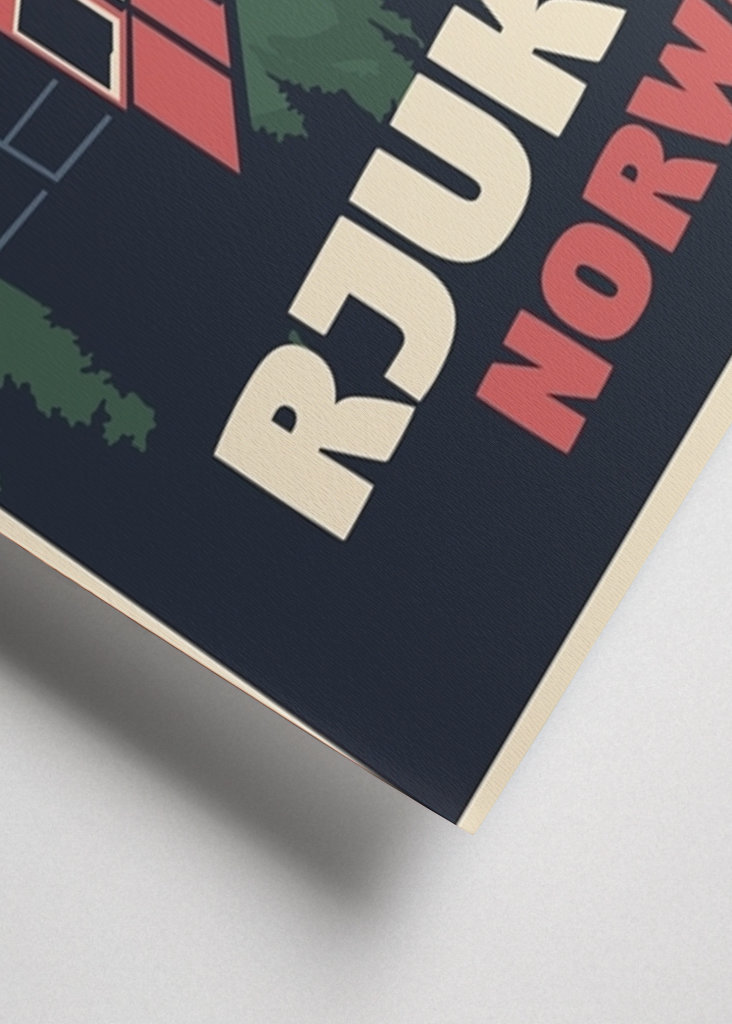 Retro-stil Rjukan om sommeren