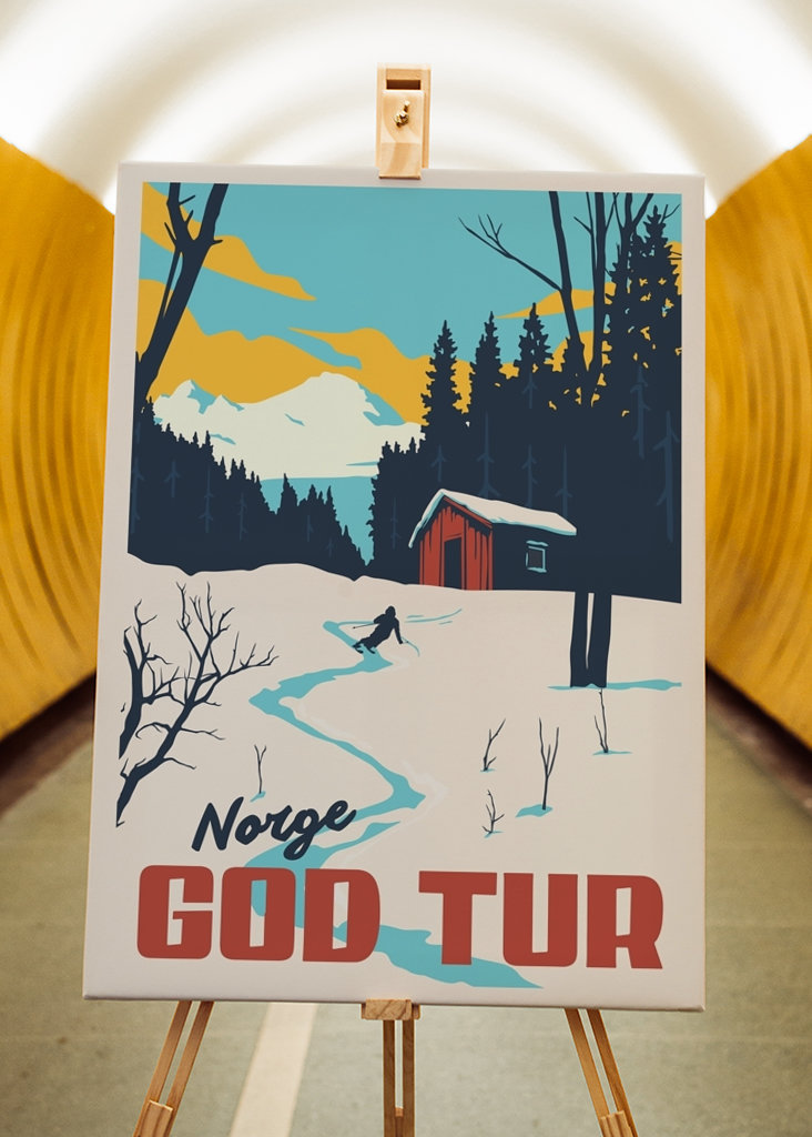 God Tur:  Retro Winter Skiing