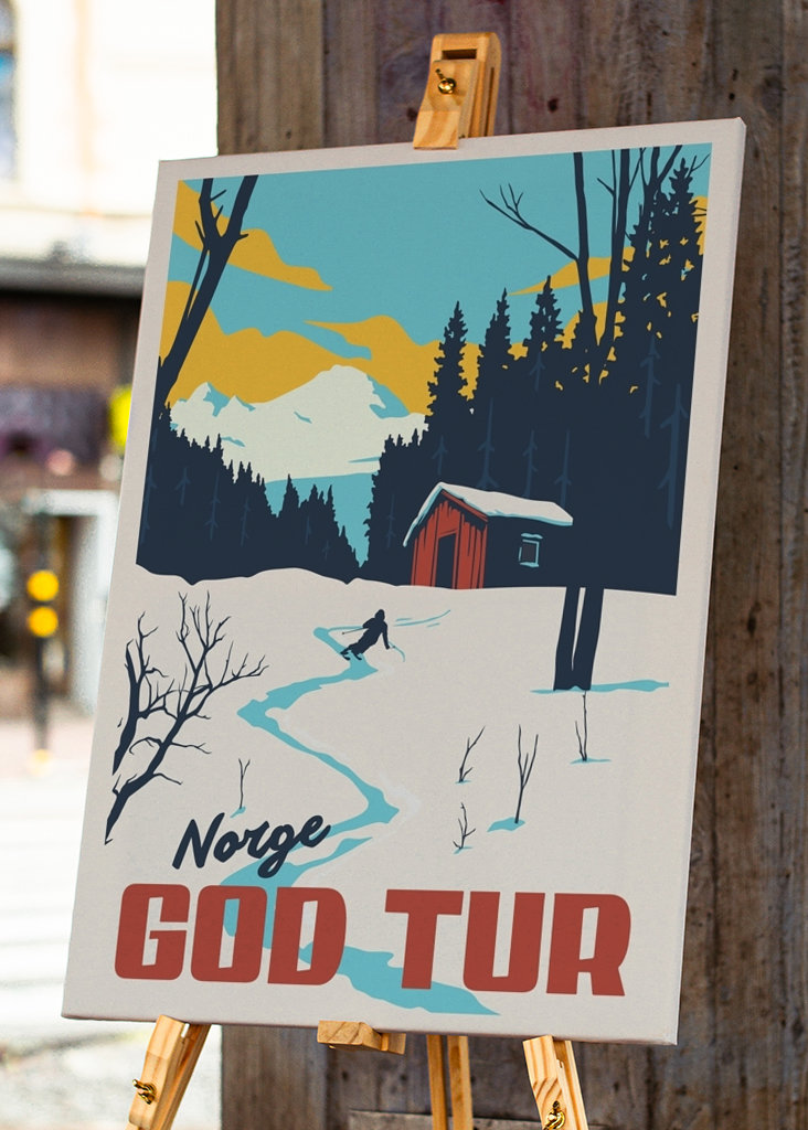 God Tur:  Retro Winter Skiing