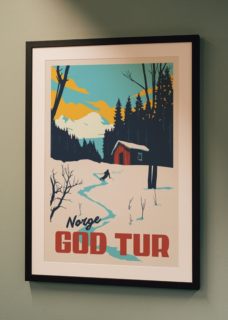 God Tur:  Retro Winter Skiing