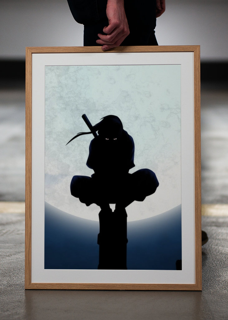 Itachi illustration silhouette