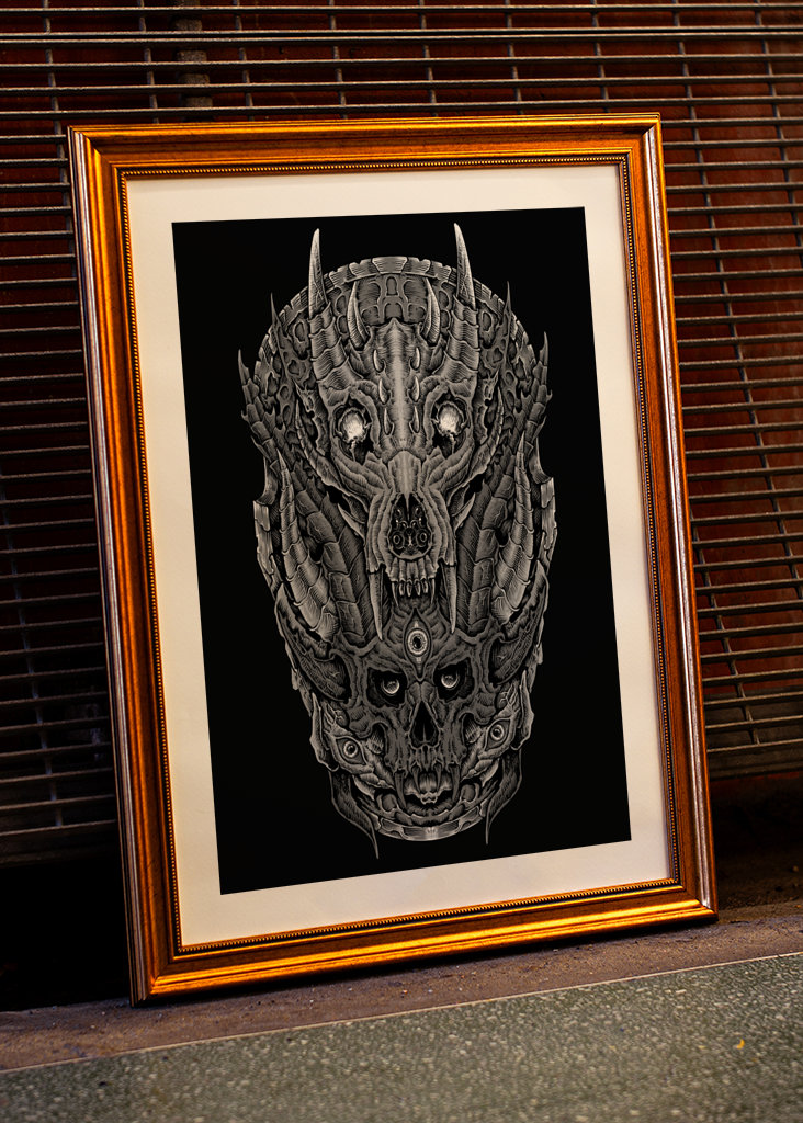 Red Eyes (black and white) 