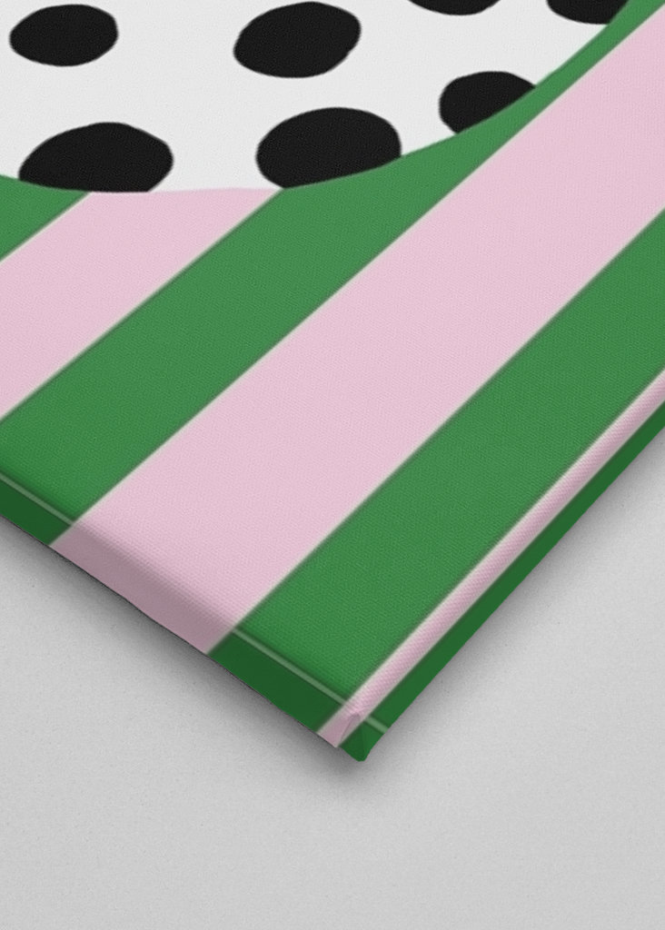 Blomstervase og striber