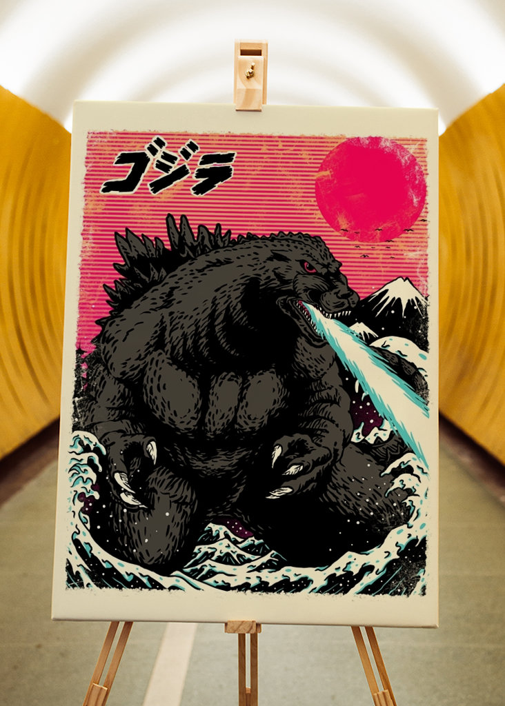 godzilla vintage wave