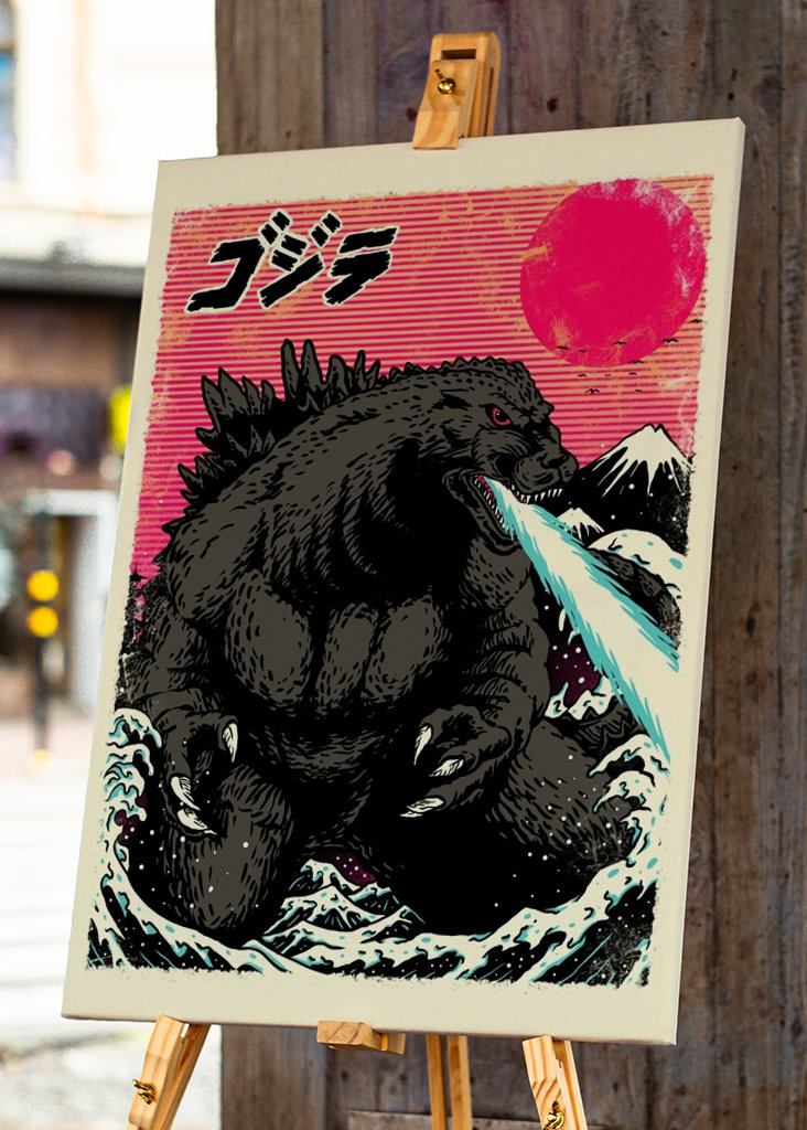 godzilla vintage wave