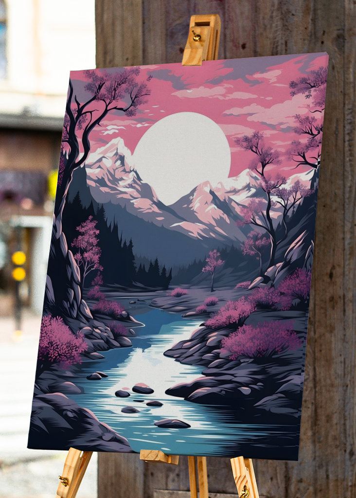 Třešňové květy Řeka Japonsko