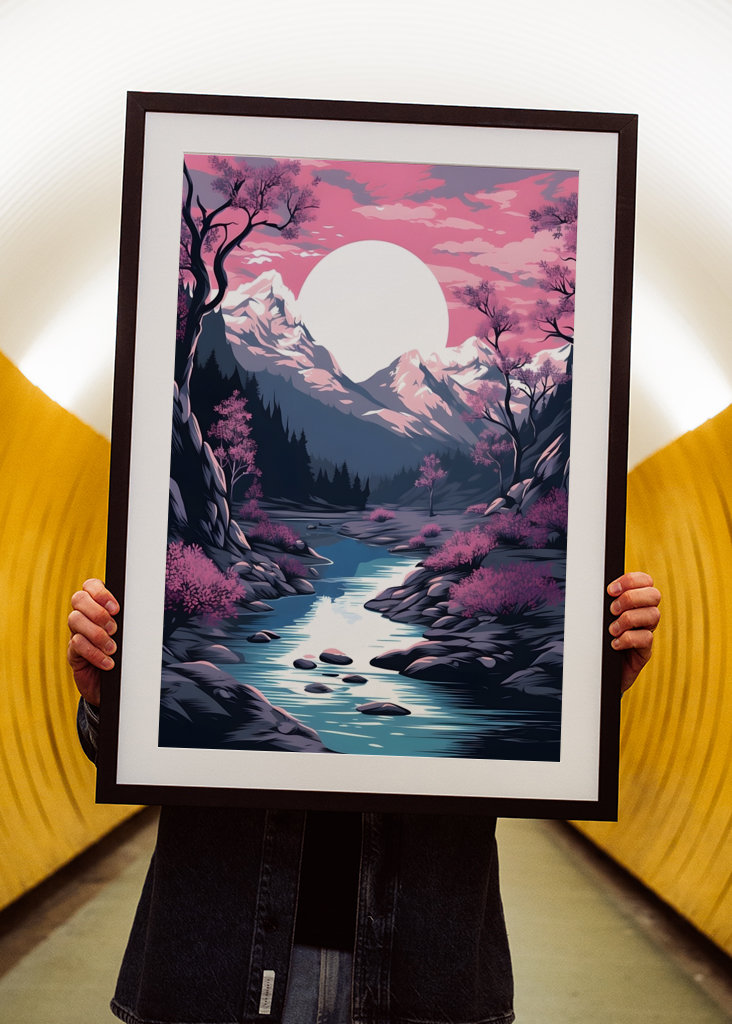 Třešňové květy Řeka Japonsko