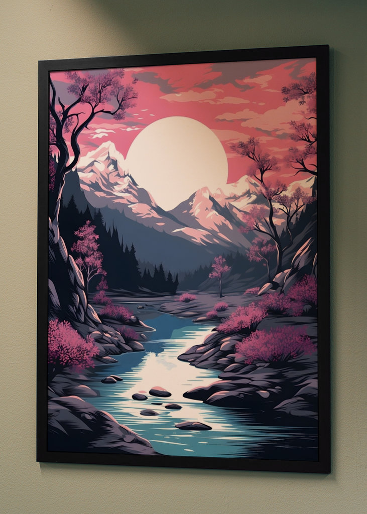 Třešňové květy Řeka Japonsko