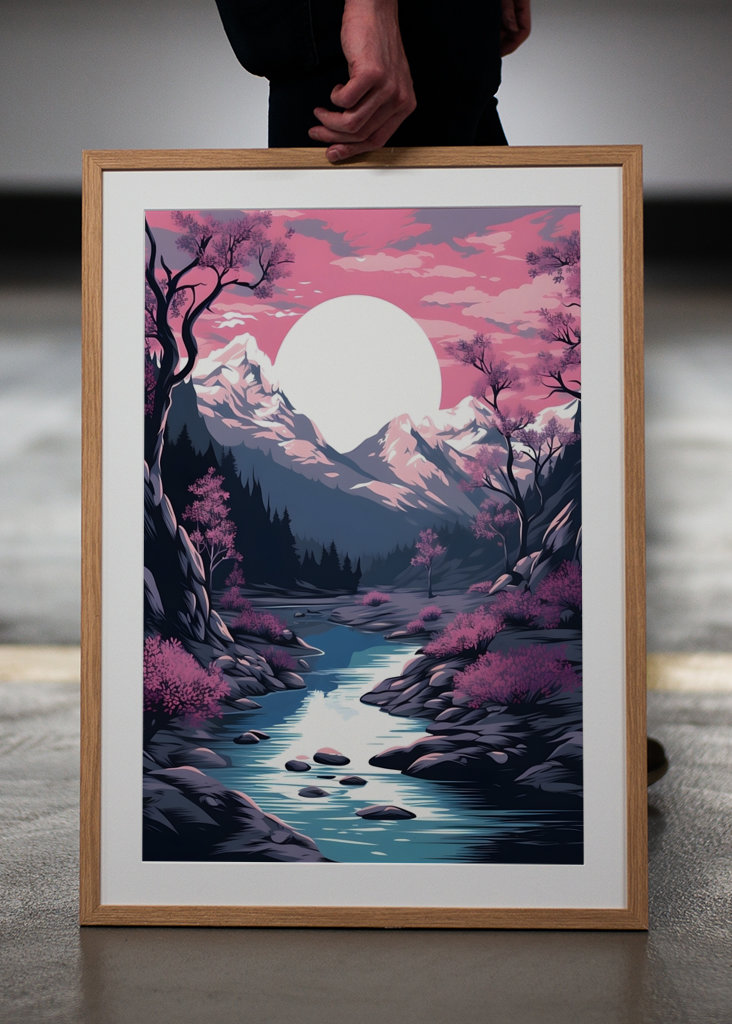 Třešňové květy Řeka Japonsko