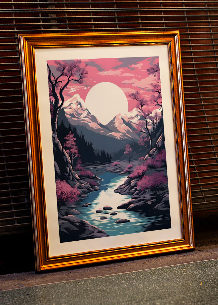 Třešňové květy Řeka Japonsko