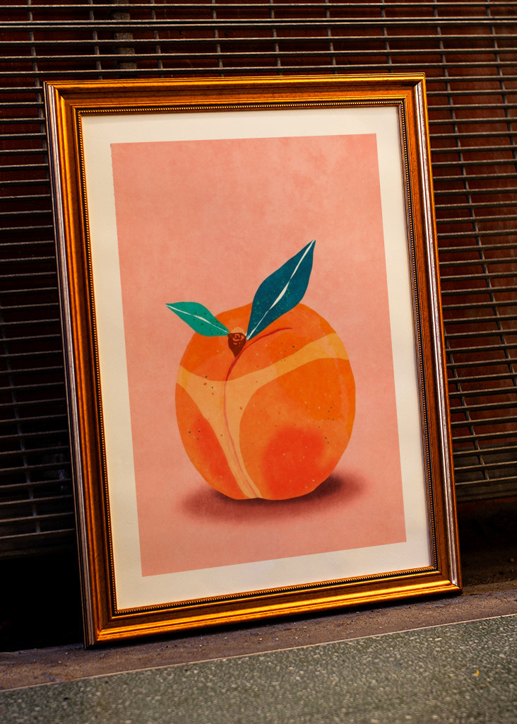 your booty is peachy