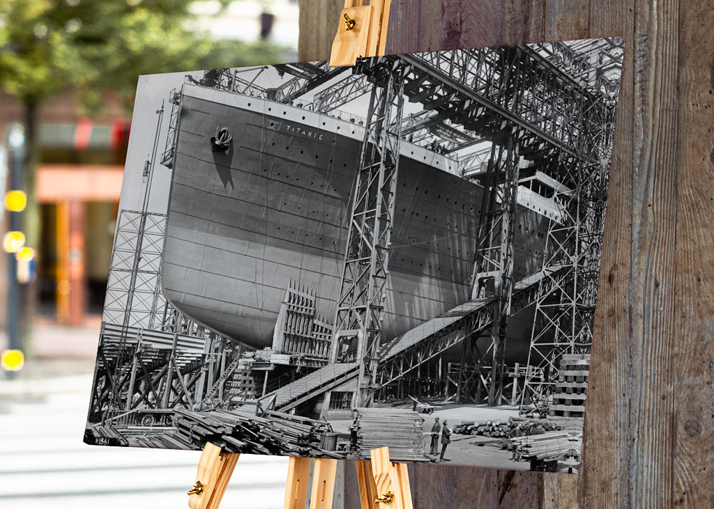 RMS Titanic in Arrol Gantry