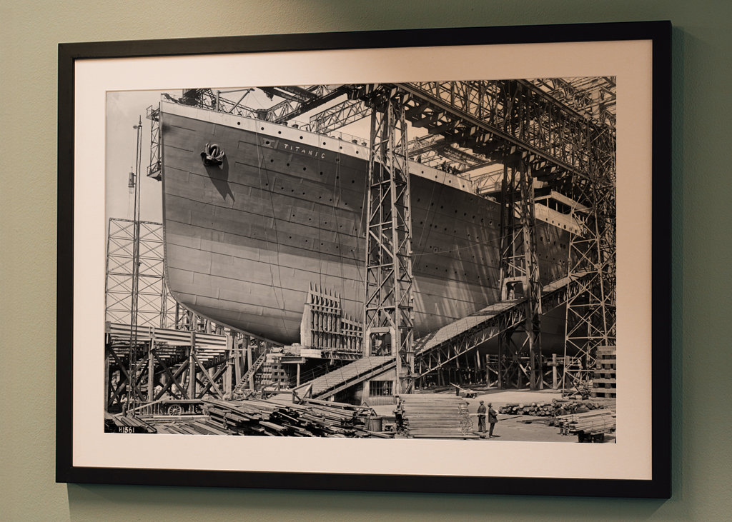 RMS Titanic in Arrol Gantry