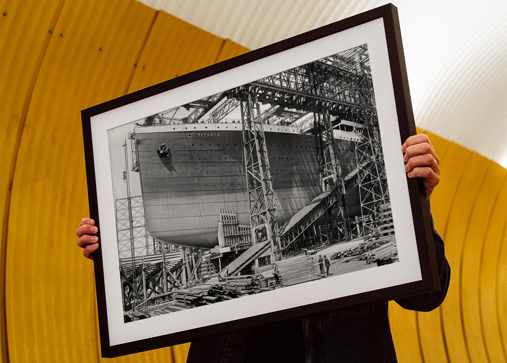 RMS Titanic in Arrol Gantry