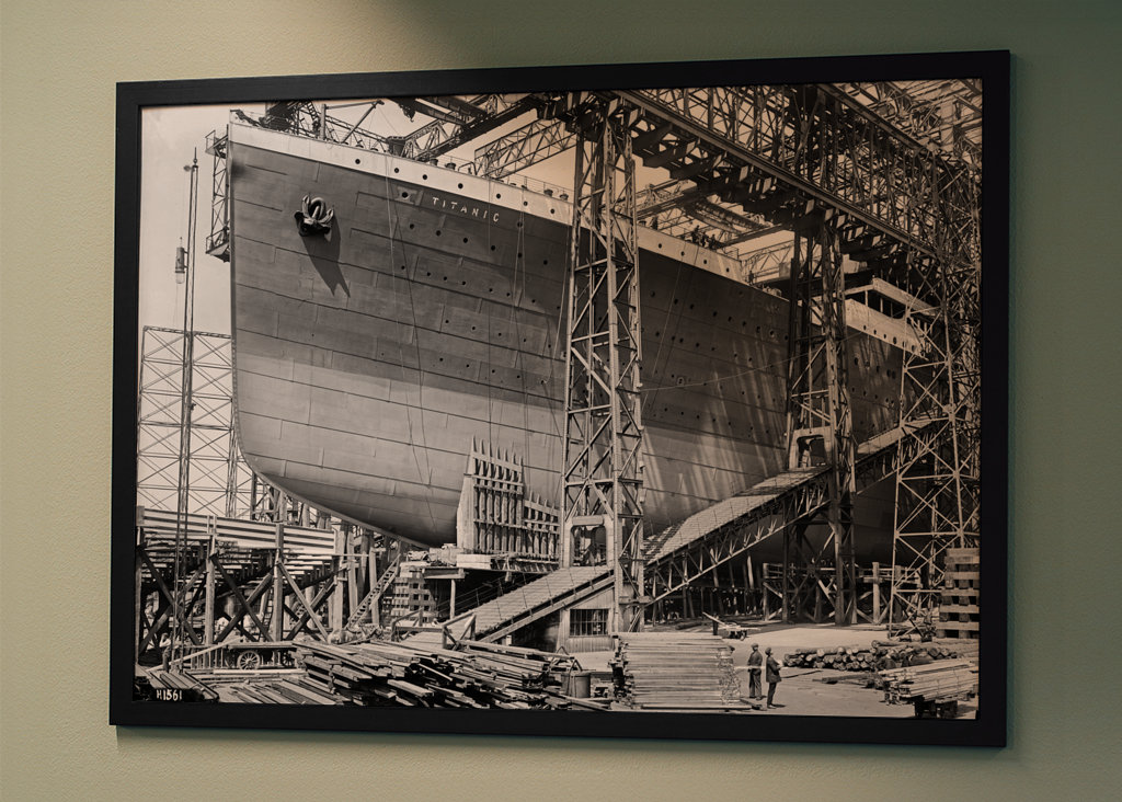 RMS Titanic in Arrol Gantry