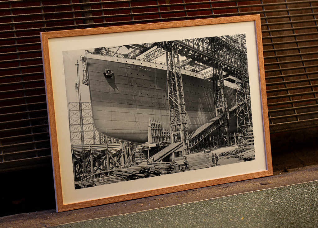 RMS Titanic in Arrol Gantry