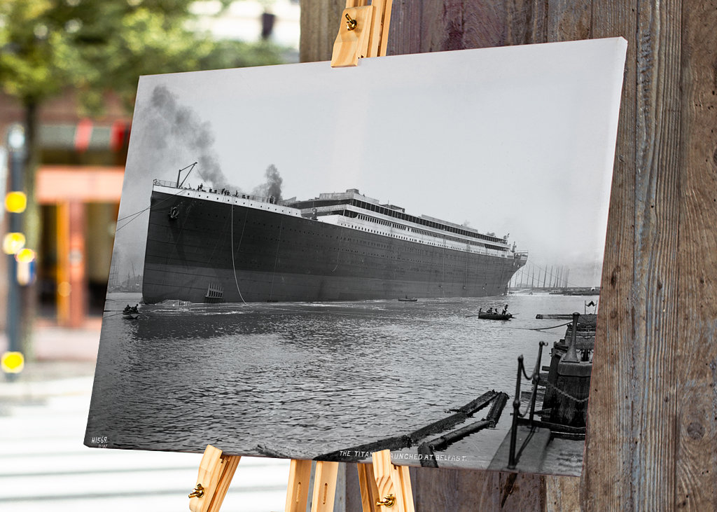 RMS Titanic nach Stapellauf