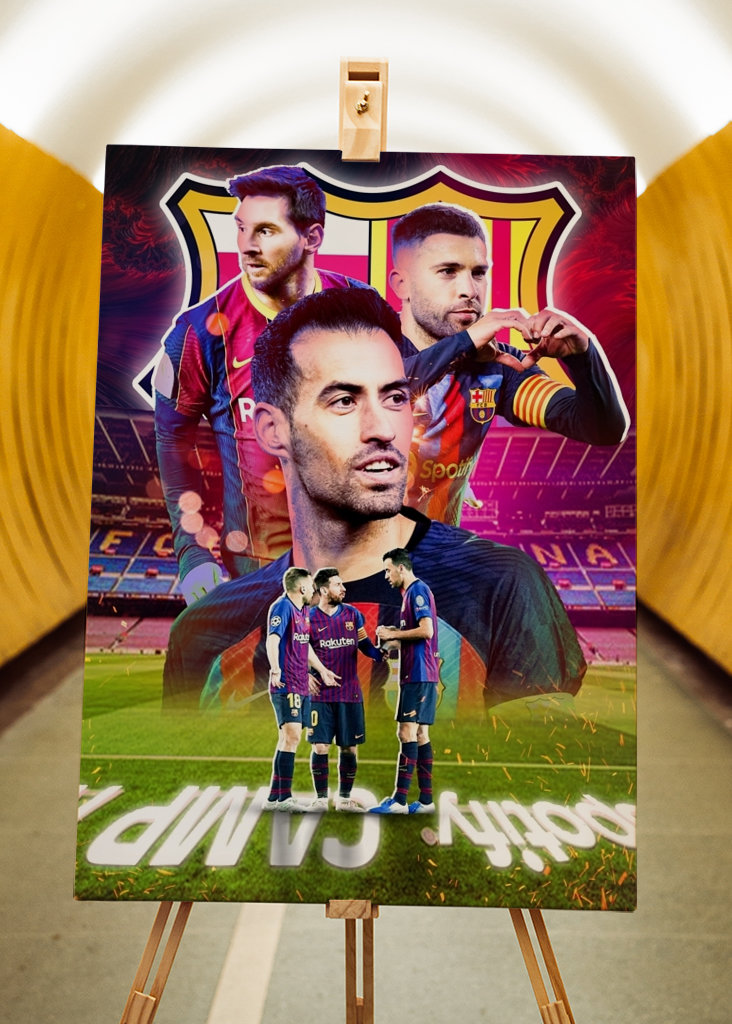 Messi Busquet Alba Barca Legen