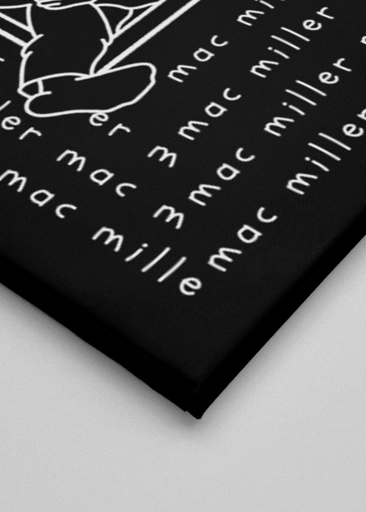 Mac Miller zwart wit