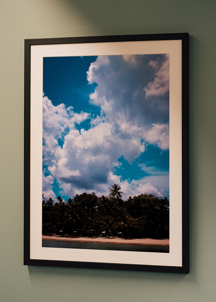 Tropische Vintage-Ansicht